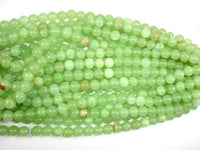 Afghan Jade Beads, Round, 8mm, 16 Inch-RainbowBeads