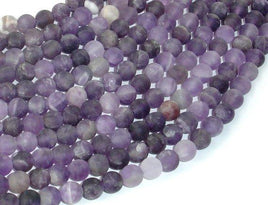 Matte Amethyst Beads, 6mm Round Beads-RainbowBeads