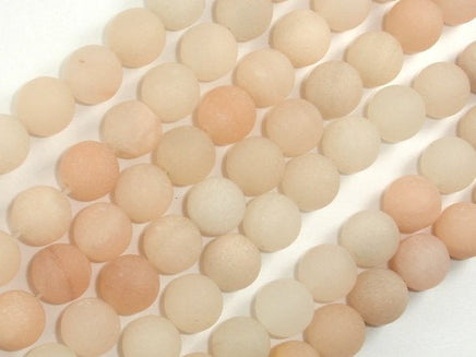 Matte Pink Aventurine Beads, 10mm Round Beads-RainbowBeads