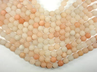 Matte Pink Aventurine Beads, 10mm Round Beads-RainbowBeads