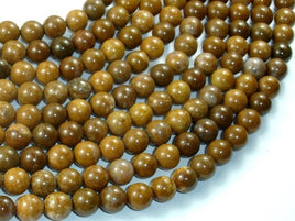 Agate Beads-Brown, 8mm(8.5mm)-RainbowBeads