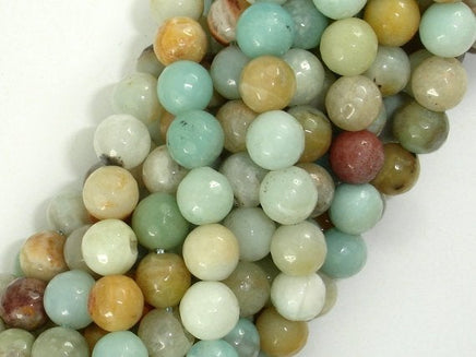 Amazonite Beads, 8mm Faceted Round-RainbowBeads