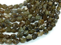 Labradorite Beads, 8x10mm Faceted Nugget Beads-RainbowBeads