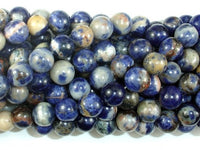 Orange Sodalite Beads, 10mm Round Beads-RainbowBeads