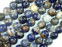 Orange Sodalite Beads, 10mm Round Beads-RainbowBeads