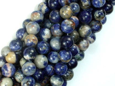 Orange Sodalite Beads, 10mm Round Beads-RainbowBeads