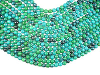 Chrysocolla, 8mm (7.8mm) Faceted Round Beads-RainbowBeads