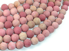 Matte Rhodonite Beads, 10mm Round Beads-RainbowBeads