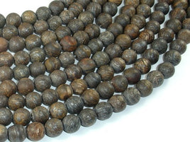 Matte Bronzite Beads, 8mm Round Beads-RainbowBeads