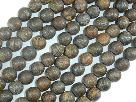 Matte Bronzite Beads, 8mm Round Beads-RainbowBeads