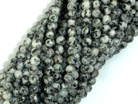 Sesame Jasper Beads, 4mm Round Beads-RainbowBeads