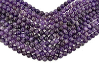 Amethyst Beads, 10mm Round Beads-RainbowBeads