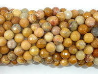 Crazy Lace Agate Beads, 6mm Faceted Round-RainbowBeads