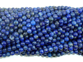 Natural Lapis Lazuli, Blue 4mm Round Beads-RainbowBeads