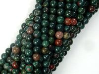 Indian Bloodstone Beads, 4mm Round Beads-RainbowBeads