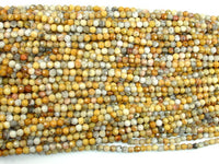 Crazy Lace Agate Beads, 4mm Faceted Round-RainbowBeads