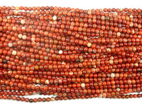 Red Jasper Beads, Round beads, 4mm-RainbowBeads