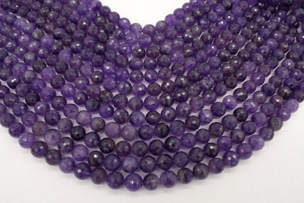Amethyst Beads, 10mm Faceted Round-RainbowBeads