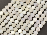 Druzy Agate Beads, White Geode Agate Beads, 6mm Round Beads-RainbowBeads