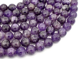 Amethyst Beads, 10mm Round Beads-RainbowBeads