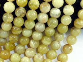 Yellow Opal Beads, 10 mm, Round Beads-RainbowBeads