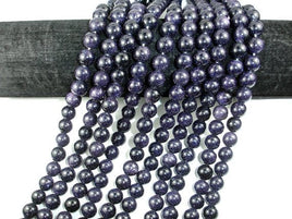 Blue Goldstone Round Beads, 10mm-RainbowBeads