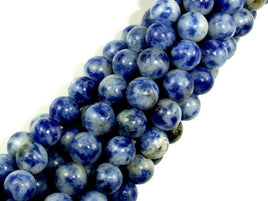 Blue Spot Jasper Beads, Round, 6mm-RainbowBeads