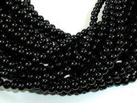 Black Onyx Beads, AA Grade Round, 4mm-RainbowBeads
