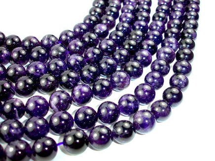 Amethyst - Round Beads, 12mm-RainbowBeads