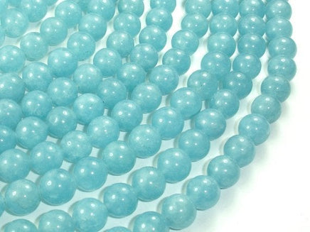 Blue Sponge Quartz Beads, Round, 10mm-RainbowBeads