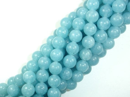 Blue Sponge Quartz Beads, Round, 10mm-RainbowBeads