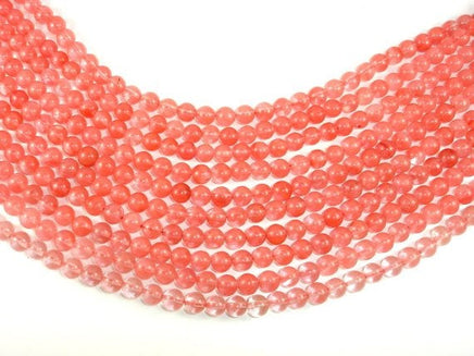 Cherry Quartz Beads, Round, 8mm-RainbowBeads