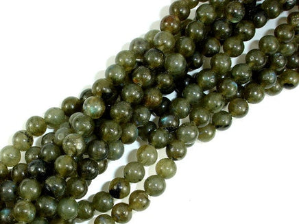 Labradorite Beads, 6mm Round Beads-RainbowBeads