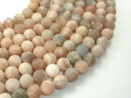 Matte Sunstone Beads, Round, 10mm-RainbowBeads