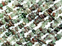 Phantom Quartz, Lodolite Quartz, Pebble Chips-RainbowBeads