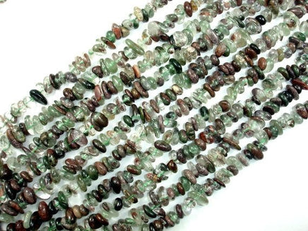 Phantom Quartz, Lodolite Quartz, Pebble Chips-RainbowBeads