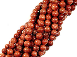 Goldstone Beads, Round, 6mm-RainbowBeads
