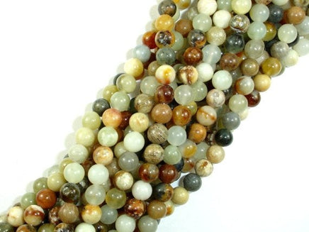 Jade Beads, Round, 6mm-RainbowBeads