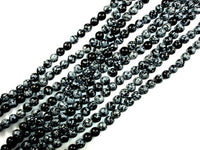 Snowflake Obsidian Beads, Round, 8mm (8.5mm)-RainbowBeads