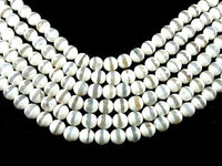Tibetan Agate Beads,White, Faceted Round, 10mm-RainbowBeads