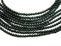 Green Goldstone Beads, Round, 4mm-RainbowBeads