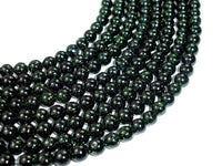 Green Goldstone Beads, 6mm Round Beads-RainbowBeads