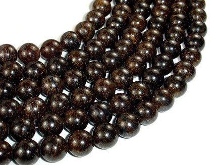 Bronzite Gemstone Beads, Round, 12mm-RainbowBeads