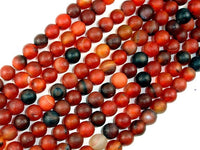 Frosted Matte Agate Beads, Round, 10mm-RainbowBeads