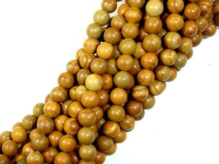 Wood Jasper Beads, Round, 6mm ( 6.3mm)-RainbowBeads