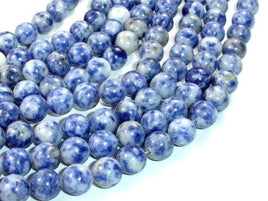 Blue Spot Jasper Beads, Round, 8mm-RainbowBeads