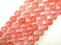 Cherry Quartz Beads, Round, 10mm-RainbowBeads