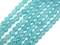 Blue Sponge Quartz Beads, Round, 6mm-RainbowBeads