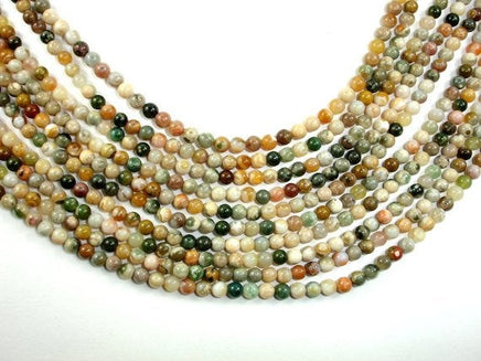 Ocean Jasper, Round 4mm beads-RainbowBeads