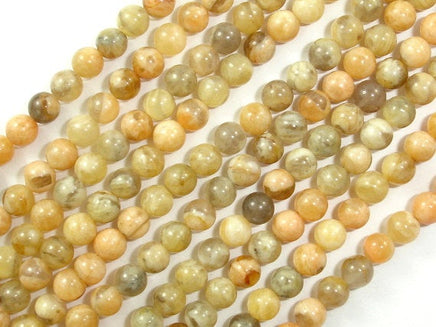 Feldspath Beads, Tiger Jasper Beads, Round, 4mm-RainbowBeads